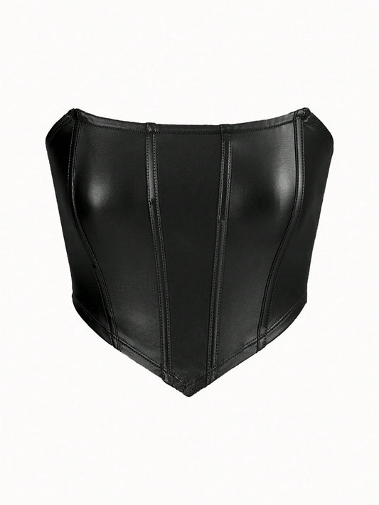 Corset noire asymétrique