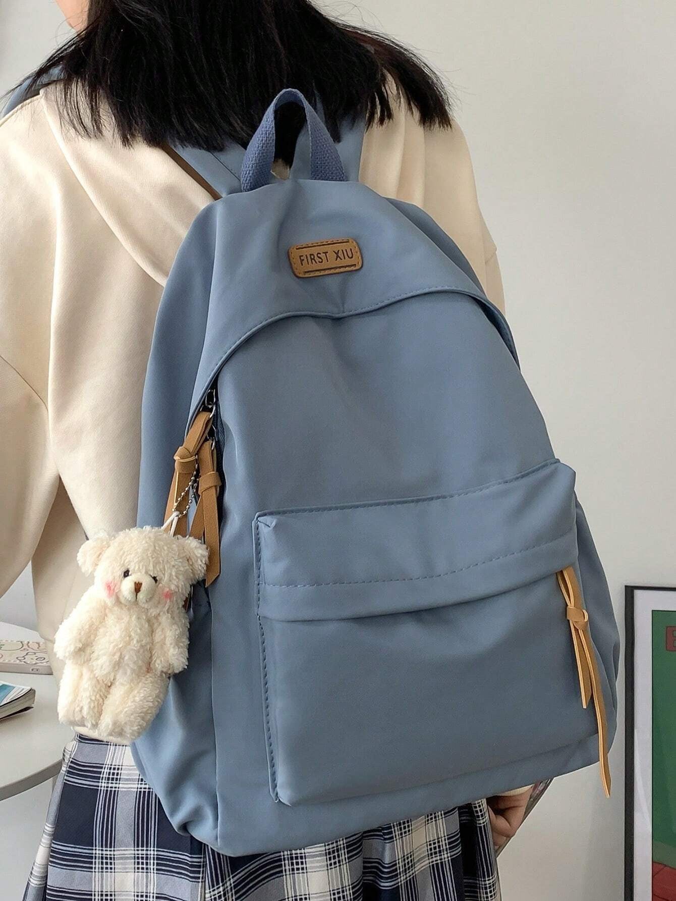 Sac à dos avec mini peluche