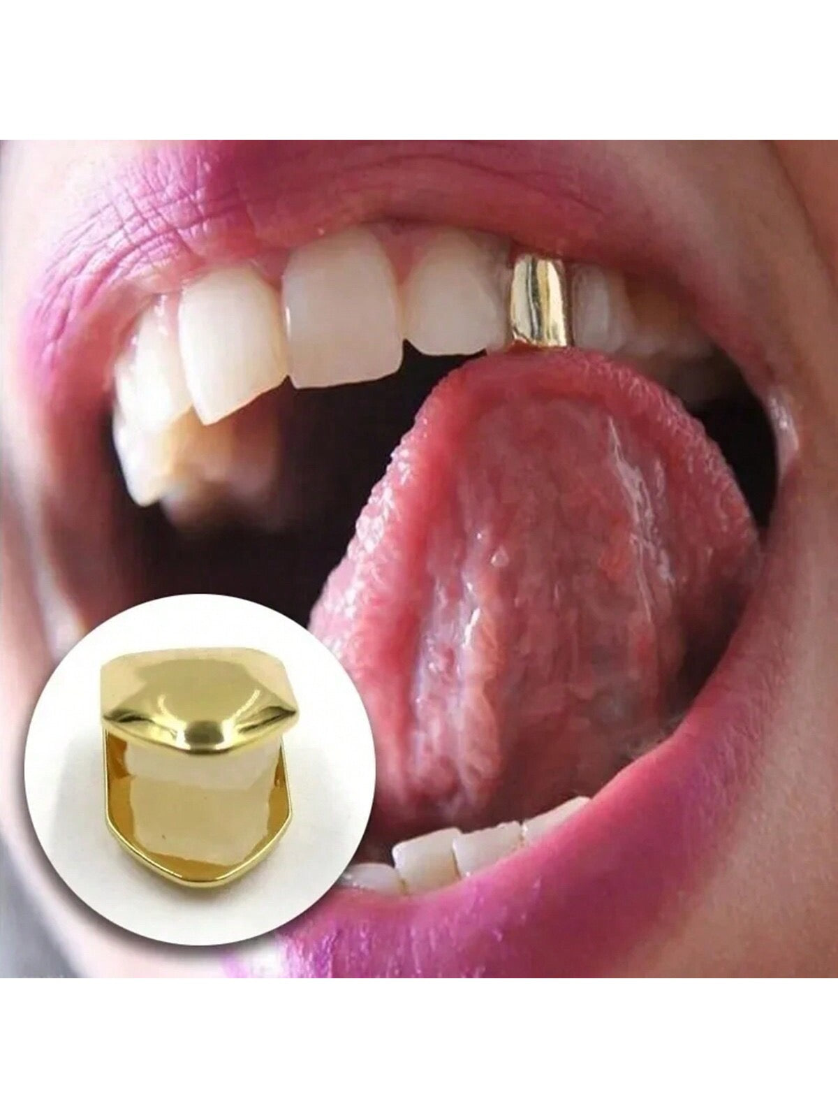 Grillz dental doré