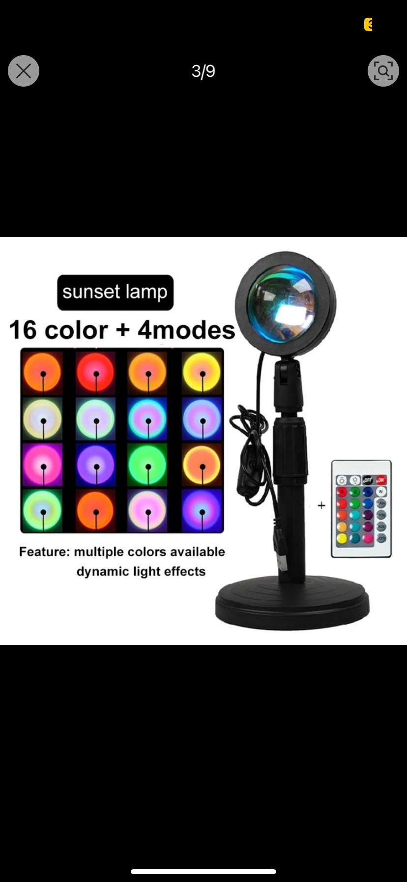 Sunset LED 16 color + 4 modes with remote control