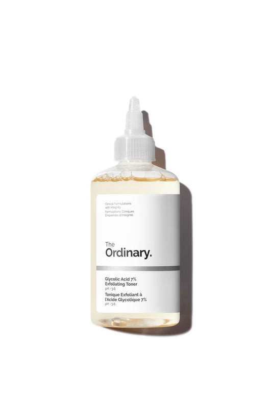 The ordinary tonique exfoliant à l’acide glycolique 7%          visage,aisselles,genoux