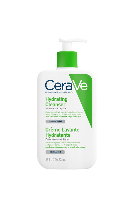 Cerave Crème lavante hydratante peau sèche à normale