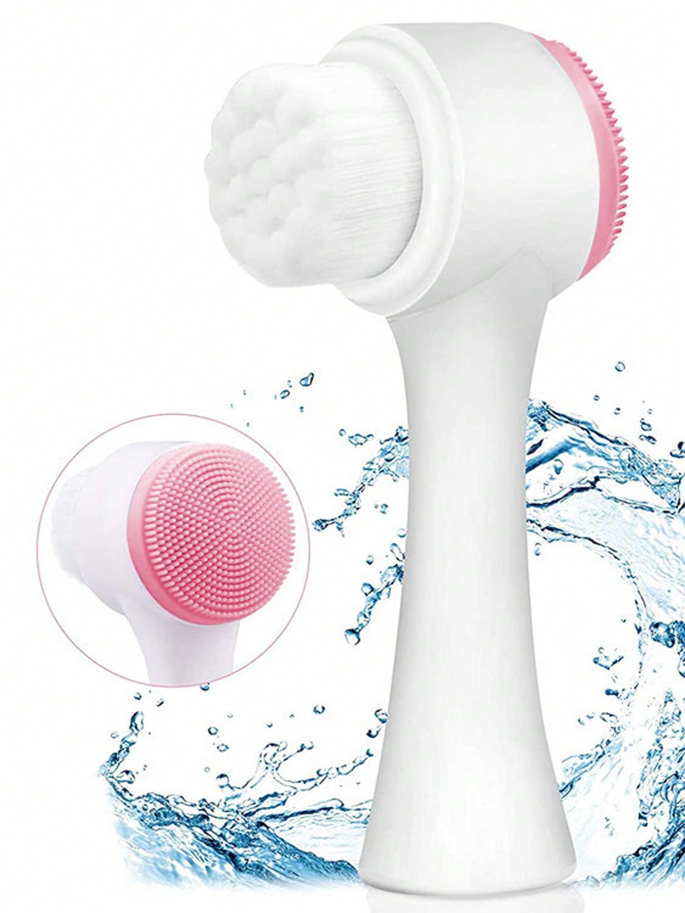 Brosse pour le visage 2en1