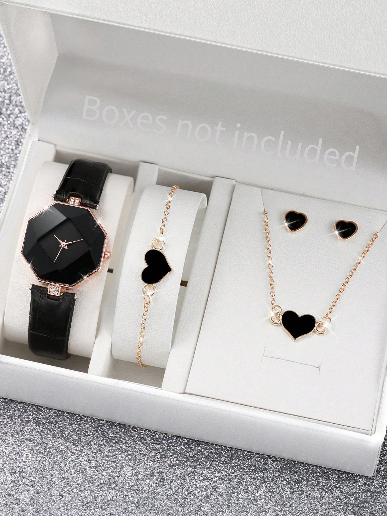 Ensemble de montre avec bijou pour femme 5pcs box non-inclus