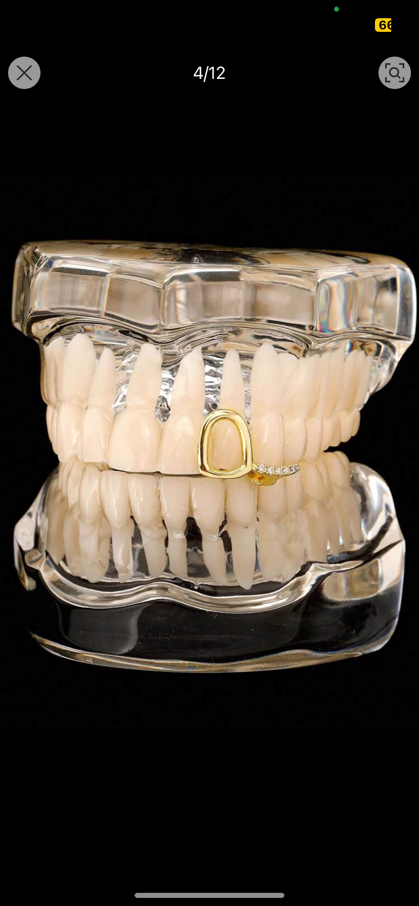 Grillz dentaire hip-hop 1 pcs