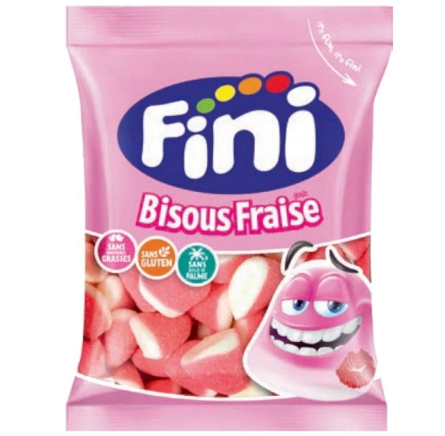 Bonbon sachet bisou fraise 90g