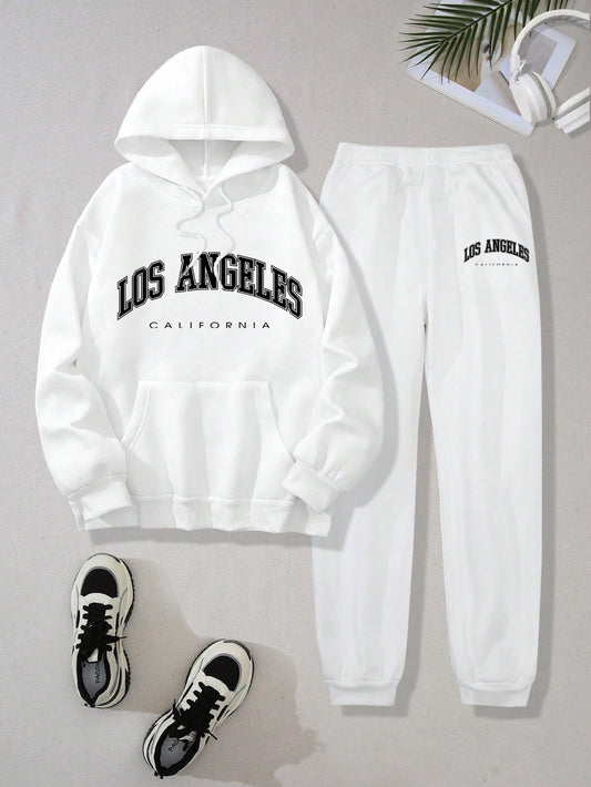 Ensemble pull graphique losangeles