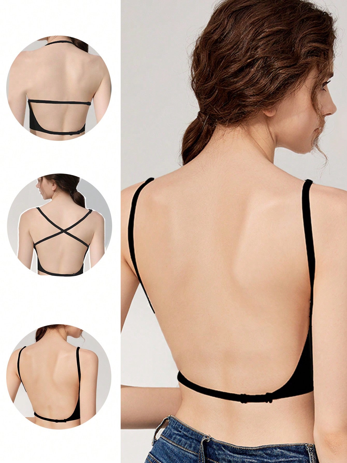 Soutien gorge pour robe ou haut dos nus