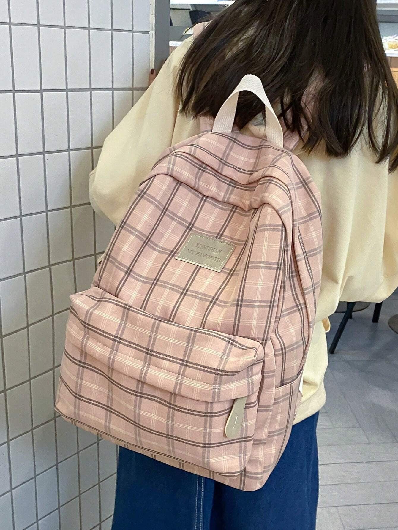 Sac à dos motif damier