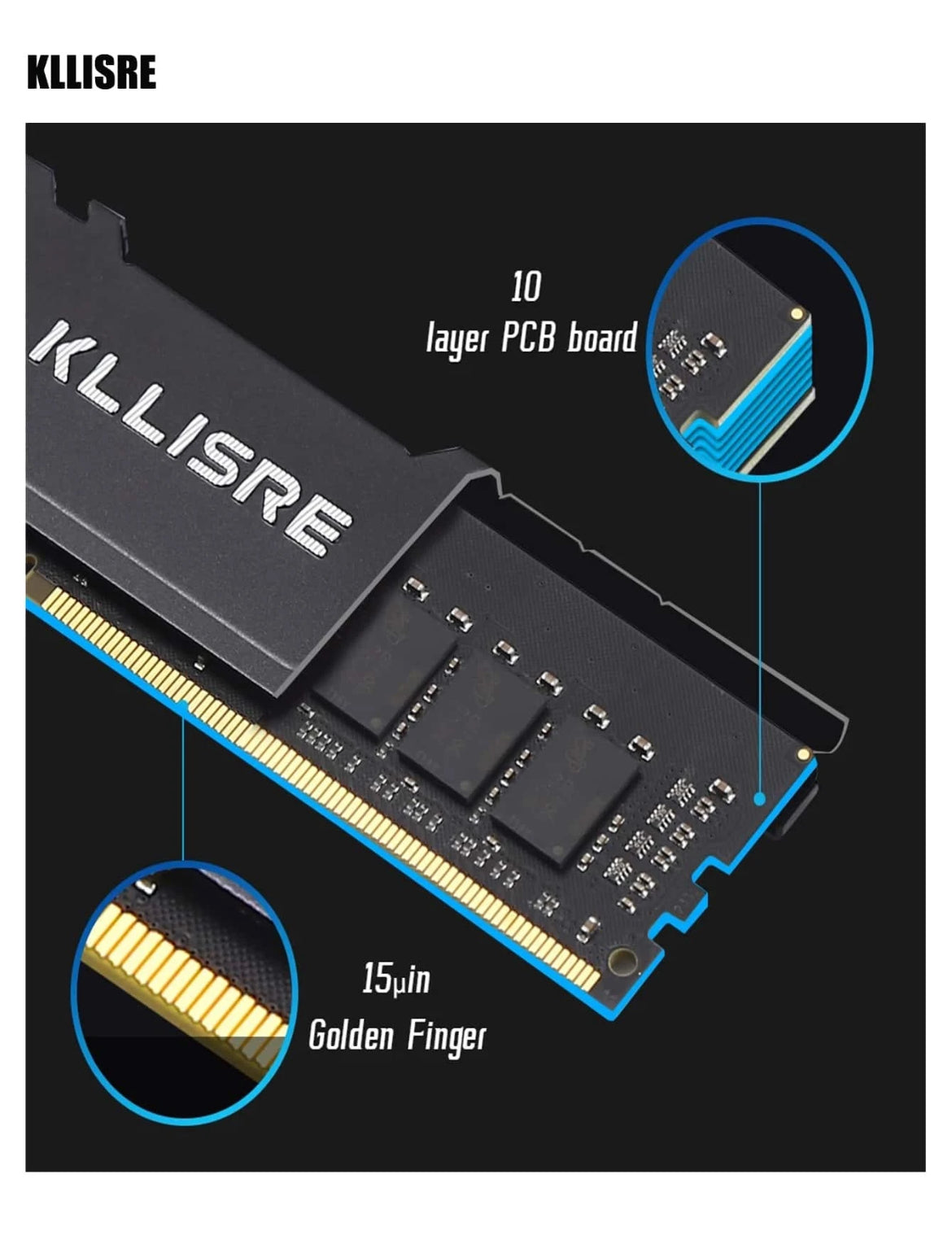 Ram 1 pcs desktop 8Go 1600MHz mémoire 1,5V