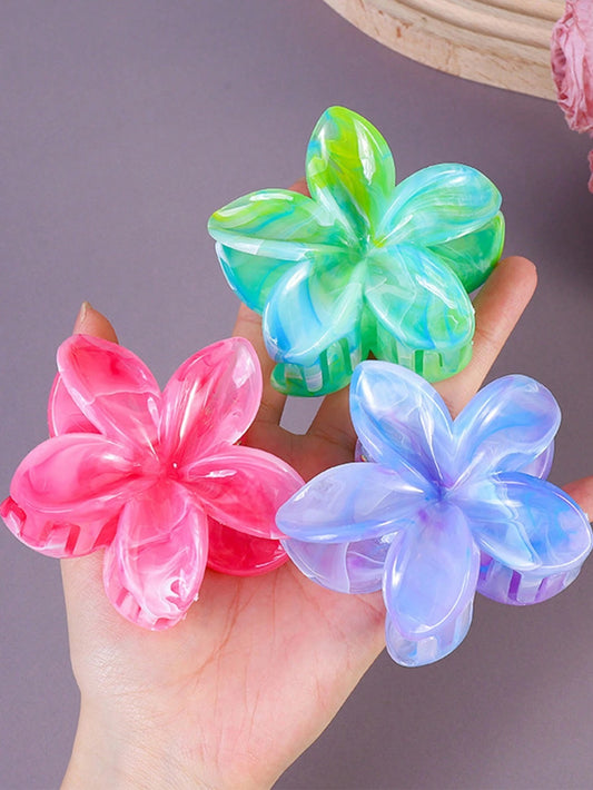 Barrette en fleur 3pcs