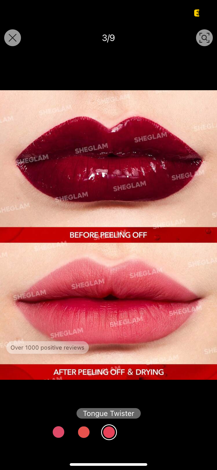 Gloss peeling rouge